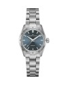 Montre automatique Hamilton Jazzmaster Performer avec cadran bleu et bracelet en acier
