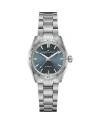 Montre automatique Hamilton Jazzmaster Performer avec cadran bleu et bracelet en acier