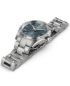 Montre automatique Hamilton Jazzmaster Performer avec cadran bleu et bracelet en acier