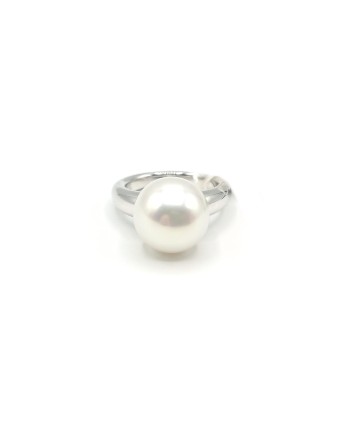 Bague Mikimoto en or blanc avec perle