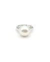 Anello Mikimoto in Oro Bianco con Perla