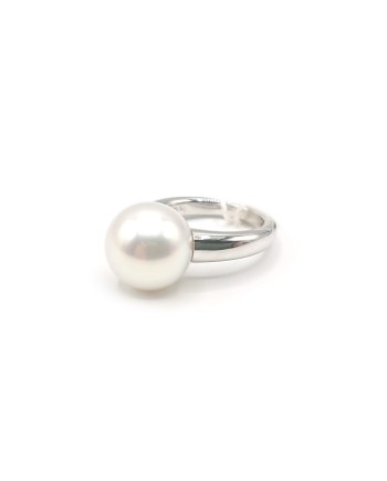 Bague Mikimoto en or blanc avec perle