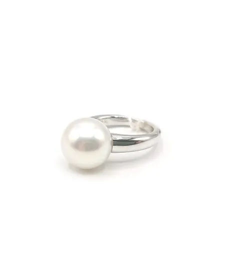 Anello Mikimoto in Oro Bianco con Perla