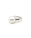 Mikimoto ring in white gold with pearl