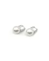 Orecchini Mikimoto in Oro Bianco con Perle e Diamanti