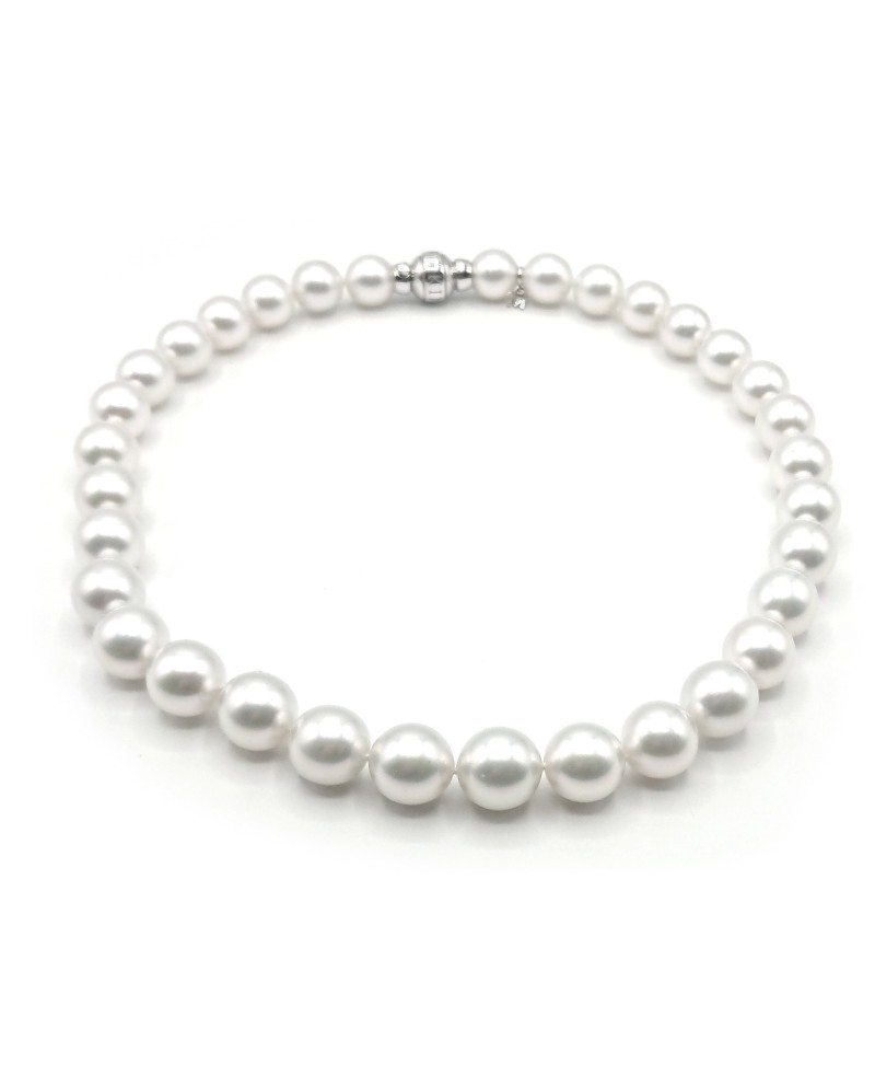 Collier Mikimoto avec Perles et Or Blanc