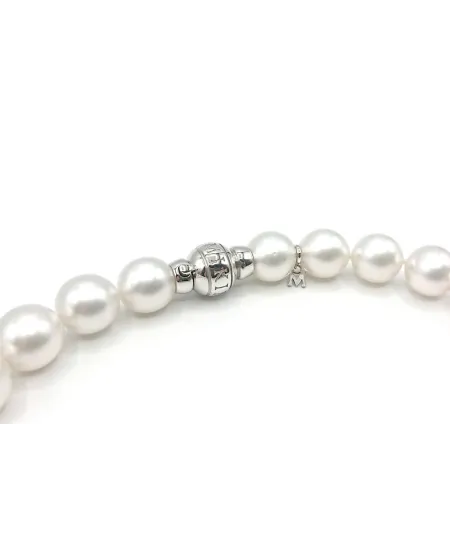 Collana Mikimoto con Perle e Oro Bianco