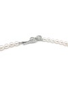 Mikimoto Necklace with Pearls, Diamonds and White Gold