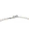 Mikimoto Necklace with Pearls, Diamonds and White Gold