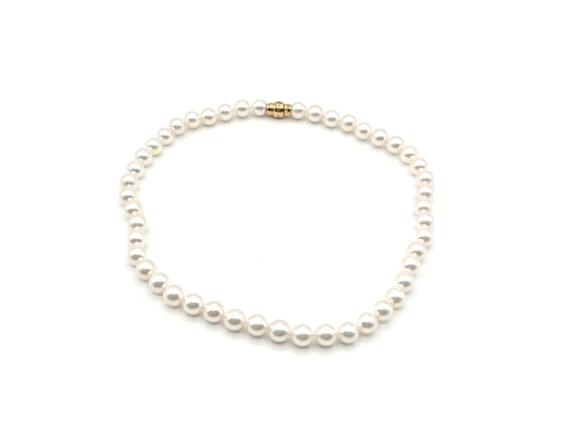Blue Lagoon Necklace by Mikimoto with Pearls and Yellow Gold