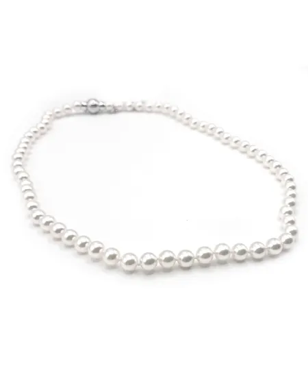 Mikimoto Necklace with Pearls and White Gold