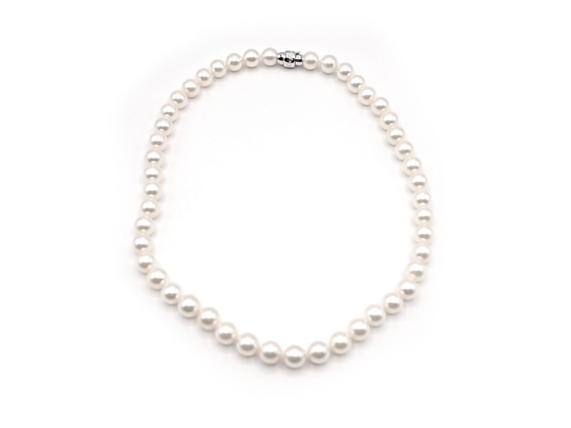 Blue Lagoon Necklace by Mikimoto with Pearls and White Gold