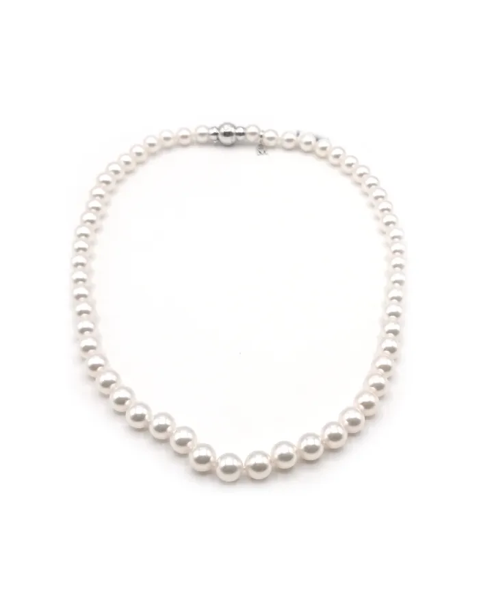 Collana Mikimoto con Perle e Oro Bianco