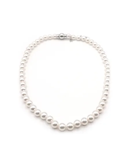 Collier Mikimoto avec Perles et Or Blanc