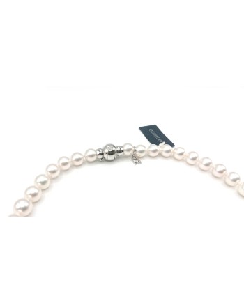 Collana Mikimoto con Perle e Oro Bianco