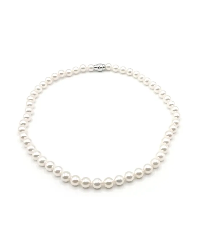 Mikimoto Necklace with Pearls and White Gold