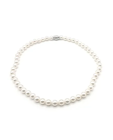 Collier Mikimoto avec Perles et Or Blanc