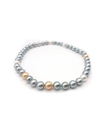 Collana Mikimoto con Perle Multicolor e Oro Bianco