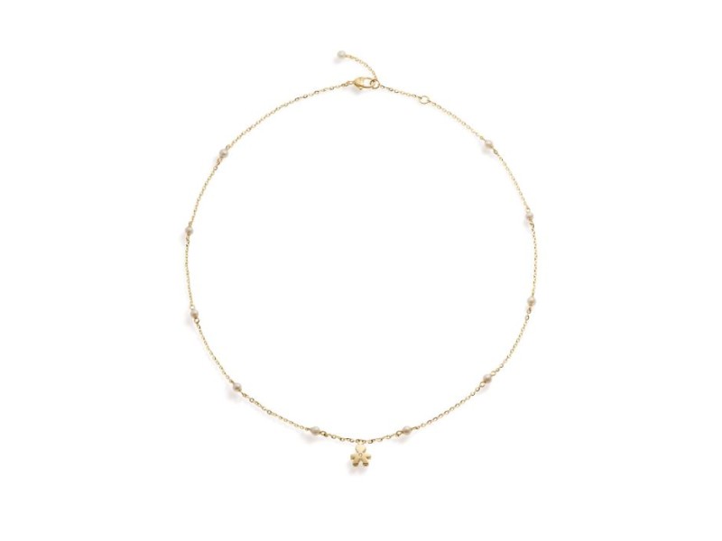 Le Bebé Necklace in Yellow Gold with Baby, Pearls and Diamond