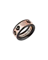 Bague Chantecler Carousèl Band avec pavé de diamants et émail noir