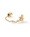 Mono Boucle d'Oreille Le Bebé en Or Jaune avec Bébé, Perles et Diamant
