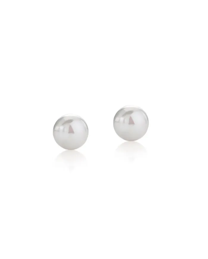 Le Lune Classic Coscia Earrings with 4.5/5 mm Pearls and White Gold