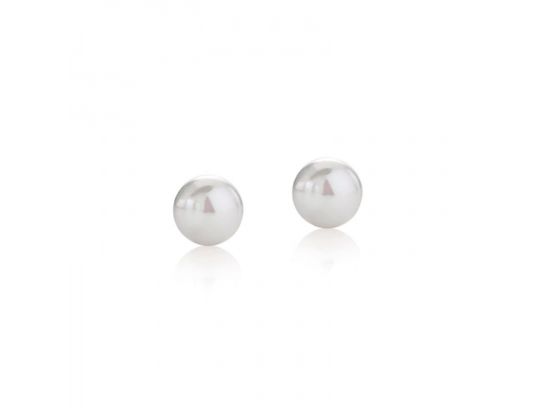 Le Lune Classic Coscia Earrings with 4.5/5 mm Pearls and White Gold
