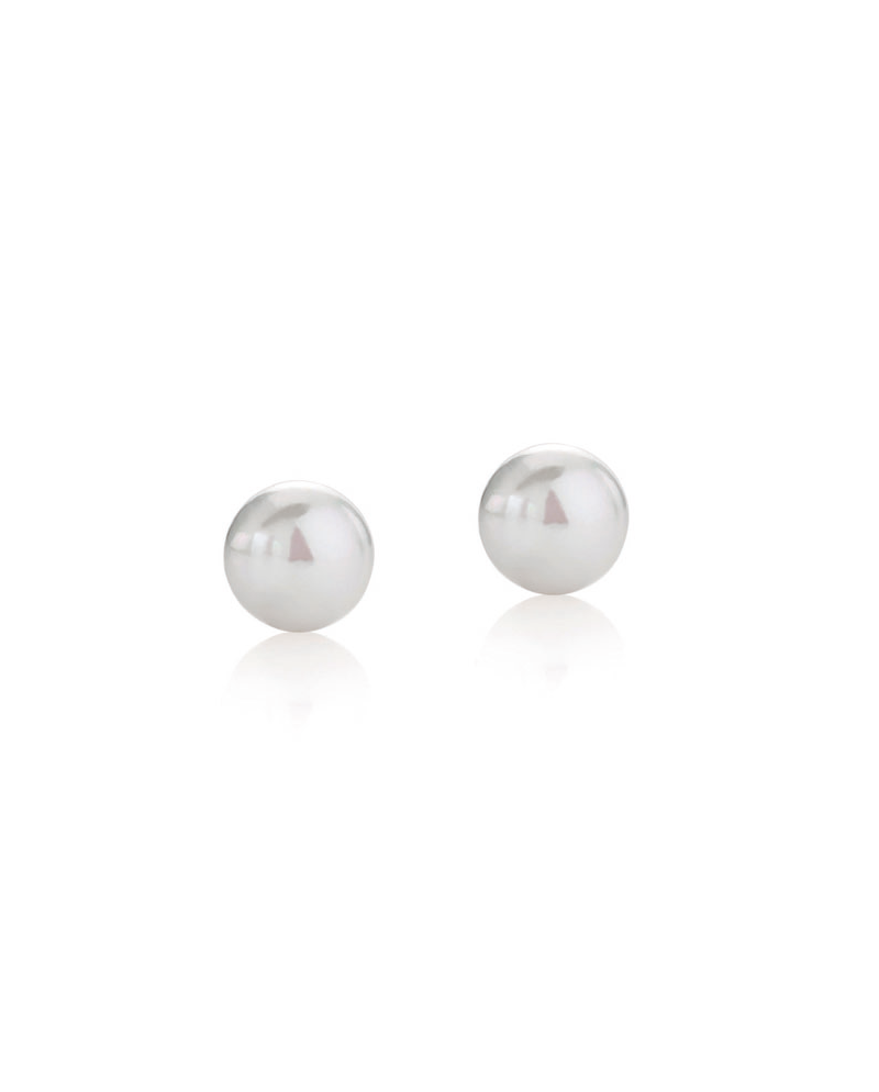 Le Lune Classic Coscia Earrings with 4.5/5 mm Pearls and White Gold