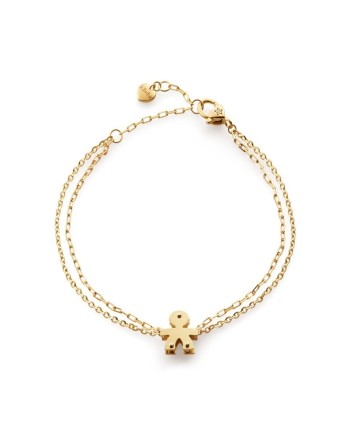 Le Bebé I Mini Bracelet in Yellow Gold with Baby Boy and Diamond