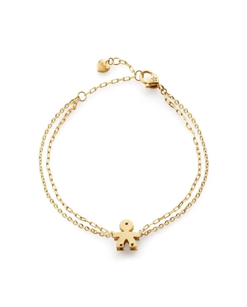 Le Bebé I Mini Bracelet in Yellow Gold with Baby Boy and Diamond
