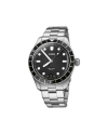 Oris Divers Sixty-Five 12H Watch with Black Dial and Steel Bracelet