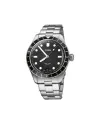 Oris Divers Sixty-Five 12H Watch with Black Dial and Steel Bracelet