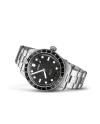 Montre Oris Divers Sixty-Five 12H avec cadran noir et bracelet en acier