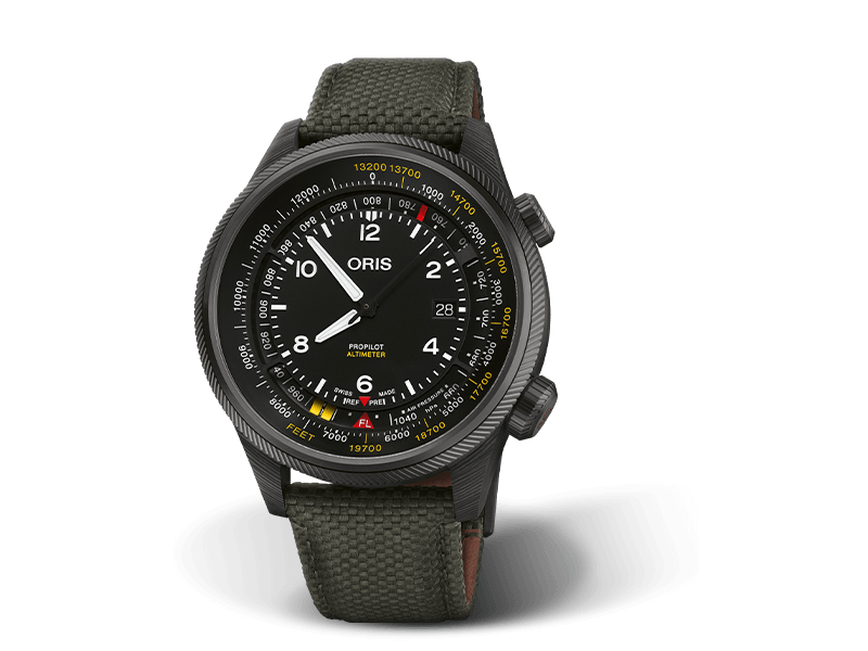 Oris ProPilot Altimeter Watch with Titanium Case and Carbon Fiber
