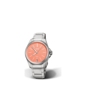 Oris ProPilot X 400 watch in Titanium with Pink dial