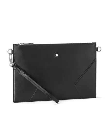 Étui Montblanc Meisterstuck en cuir noir