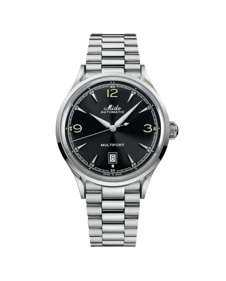Orologio Mido Multifort Powermind Nero con Cinturino in Acciaio