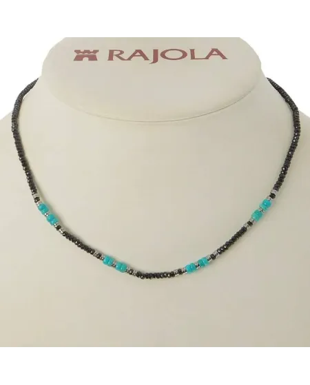 Rajola Andrea Long Necklace with Spinels and Hematite