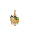 Chantecler Lemon Campanella Medium Pendant in Gold with Sapphires, Tzavorites and Diamonds