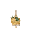 Pendentif Chantecler Lemon Campanella Medium en or avec saphirs, tzavorites et diamants