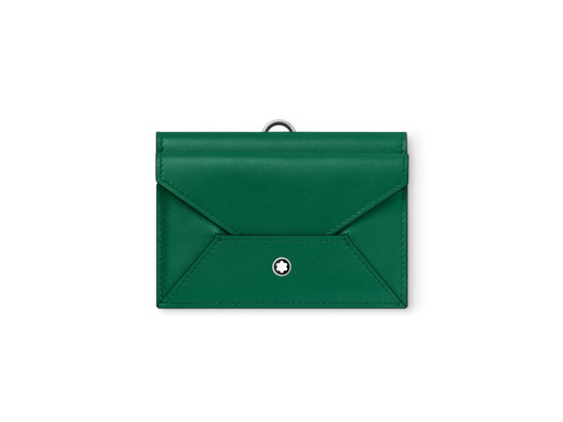 Montblanc Meisterstück Selection Soft Card Holder in Green Leather with 4 Compartments
