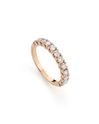 Buonocore Eternity Ring in Rose Gold with Diamonds