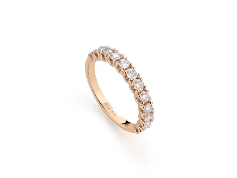 Buonocore Eternity Ring in Rose Gold with Diamonds