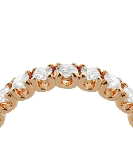 Anello Buonocore Eternity in Oro Rosa con Diamanti