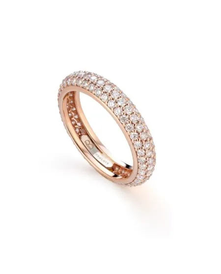 Bague Buonocore Eternity 5.0 en Or Rose avec Diamants