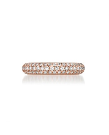 Buonocore Eternity 5.0 Ring in Rose Gold with Diamonds