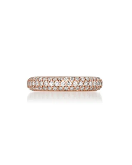 Buonocore Eternity 5.0 Ring in Rose Gold with Diamonds