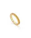 Anello Buonocore Eternity in Oro Giallo con Zaffiri Gialli