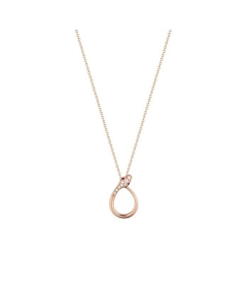 Collana Buonocore Eden Serpente in Oro Rosa con Diamanti e Rubini