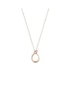 Buonocore Eden Snake Necklace in Rose Gold with Diamonds and Rubies